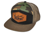 Load image into Gallery viewer, Camo Antler Snap Back Hat
