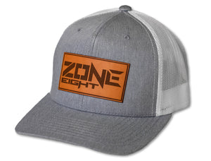 Zone Eight Grey Patch Snap Back Hat